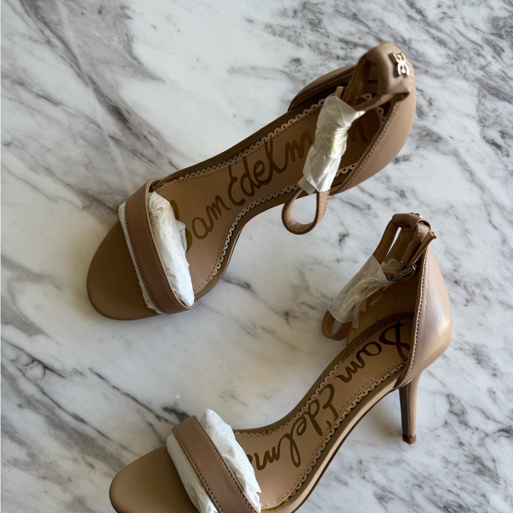 Sam Edelman Nude Strappy Heels (NWT) - Picture 2 of 3